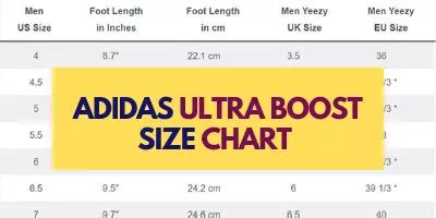 ultra boost size chart